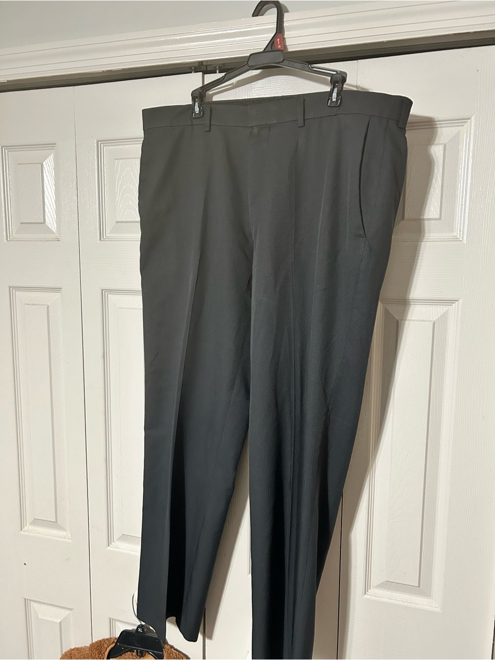 Haggar Black Dress Pants with Subtle Texture